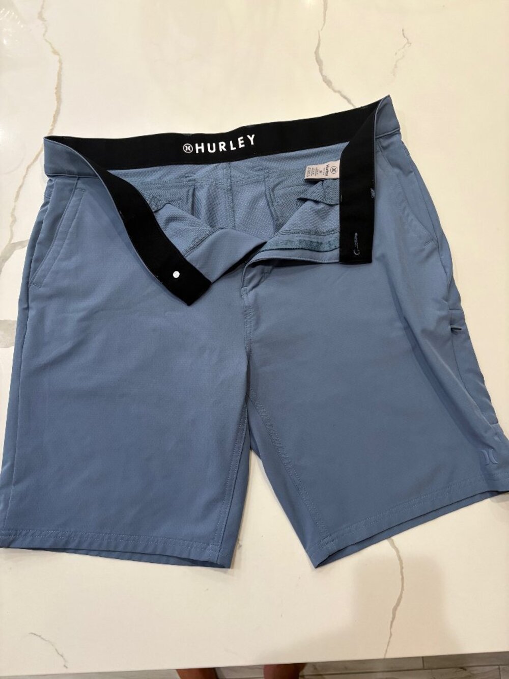 Hurley Mens Size 36 Golf Shorts Blue
